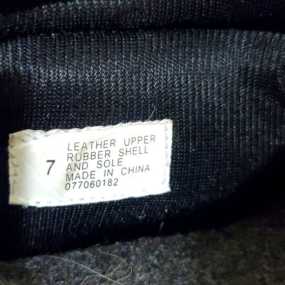 Steel Shank Men Black Brown Leather/Wool Waterproof Work Boots Sz 7 - Picture 9 of 12